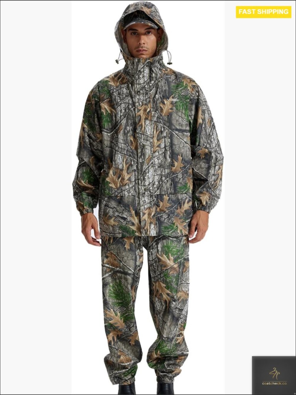 Waterproof Rain Suit with Pants Men's Lightweight Breathable Outdoor Jacket